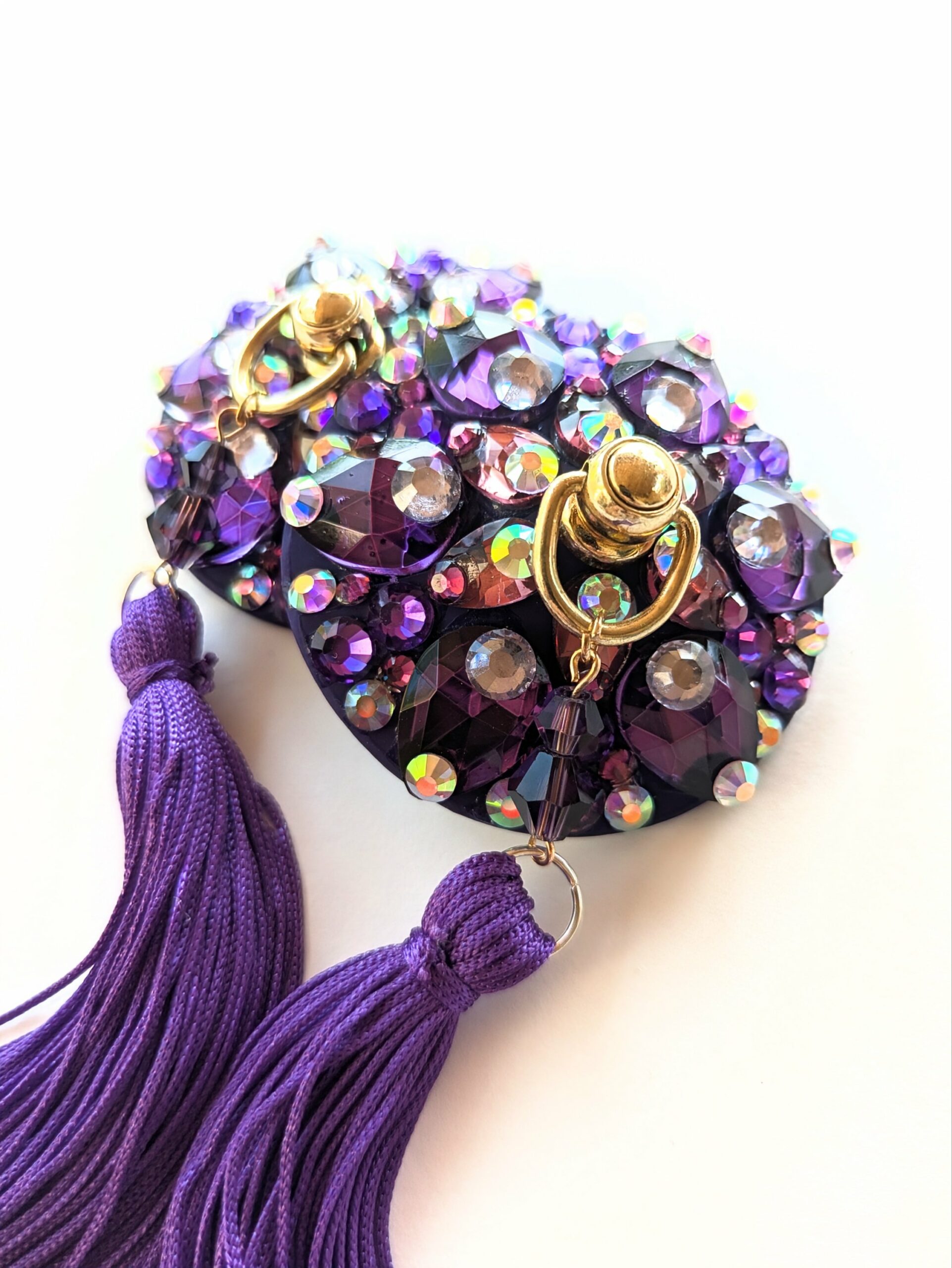 Cache-tétons Boudoir rose violet – Image 2
