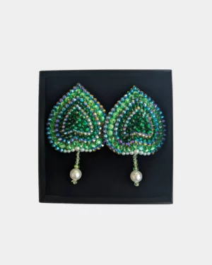 Bijoux de seins Éleusis vert