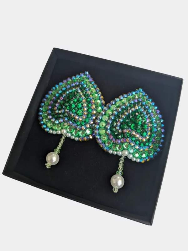 Bijoux de seins Éleusis vert