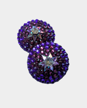 Cache-tétons pole dance violet