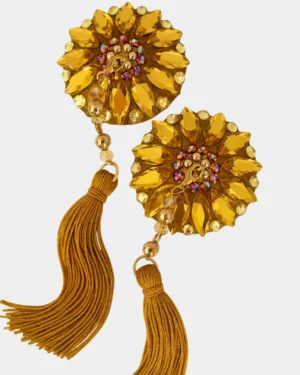 Cache-tétons Boudoir or jaune