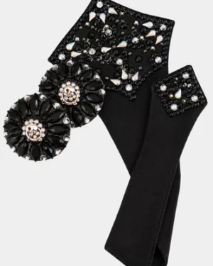 Set merkin et nippies noir